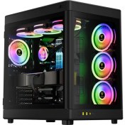 Resim YNT Gamdıas Neso P1, Tempered Glass, 850W, 80+Bronze, Atx, Black Edition, Gamıng Kasa 