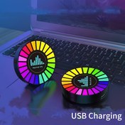 Resim [İntelijent Işıklar İçin Mükemmel] Ses Kontrollü Senkronizasyon Işık Şeridi, USB Şarj Edilebilir, Müzik Temalı Ortam Işığı, Çoklu Renkler İçerir, Ev Partisi Eğlencesi ve Tatil Hediyeleri İçin İdeal, Işık Dekoru 