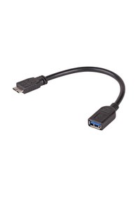Resim Micro B Erkek To Usb Dişi Kablo - Harici Harddisk Uzatma Kablosu (533634096) 