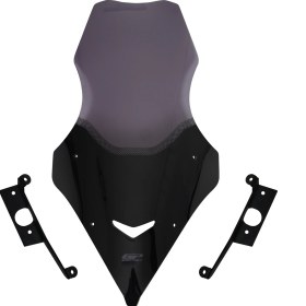 Resim GP Kompozit SYM Jet X 125 2022-2025 Uyumlu Ön Cam Füme 79 cm 