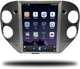 Resim MarTechno Android Multimedya 4GB RAM 32GB Hafıza Volkswagen Tiguan Tesla 2008-2016 ile uyumlu 