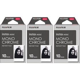 Resim Instax Mini Monochrome Siyah Beyaz 10x3 Film Seti 