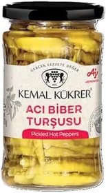 Resim Kemal Kükrer Acı Biber Turşusu Cam Kavanoz 360 gr 