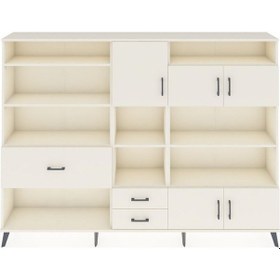 Resim Arges Dolap 13 Raflı 3 Çekmeceli 5 Kapaklı 220x30x163 Aytaşı-aytaşı Aytası - Aytası 