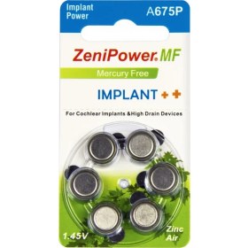 Resim Zenipower Implant Pili (Koklear - Cochlear) A675P (10 Paket-60 Adet) 