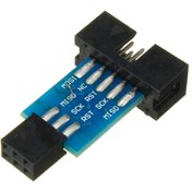 Resim Avrisp Usbasp STK500 için 10 Pin 6 Pin Dönüştürücü 