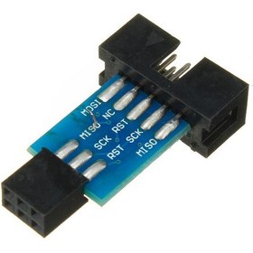 Resim Avrisp Usbasp STK500 için 10 Pin 6 Pin Dönüştürücü 