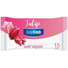 Resim Deep Fresh Lale Islak Mendil 15'li 
