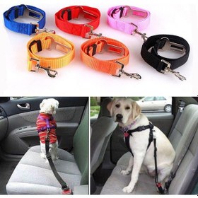 Resim Araba Köpek Emniyet Kemeri Oto Evcil Hayvan Araç Tasması Kemeri (499190369) 