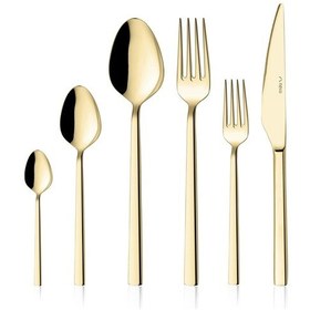 Resim Neva N3557 Trend Gold 72 Prç Çatal Kaşık Bıçak Seti Altın 