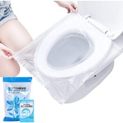 Resim AyrStore 50 Adet Biyobozulur Klozet Kapağı Poşeti Seyahat Tipi Taşınabilir Klozet Kılıfı 