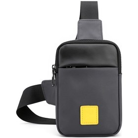 Resim Reedark dayanıklı Nylon Erkek Göğüs Çantası - Ayarlanabilir Askılı Çok Amaçlı Sırt Çantası Gri 