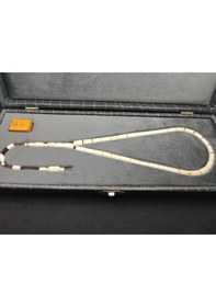 Resim İskeçe Tesbih Exclusive Murat Ala Usta Eseri Gömme Deri Kutulu 22.6 Gr. Objeli Eski 63yıllık Mahjong Sertifikalı 7127 