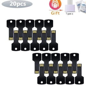 Resim 20 Adet Usb Flash Sürücü Flash Kalem Sürücü 128mb 256mb 1gb 4gb 8gb 16gb 32gb Black Usb 2.0 128m Diğer 