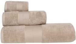 Resim Açık Kahve Banyo Havlusu 90x140 cm, 5002935349 