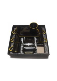 Resim 6 Kişilik 12 Parça Lüx Kahve Fincanı Seti Siyah 