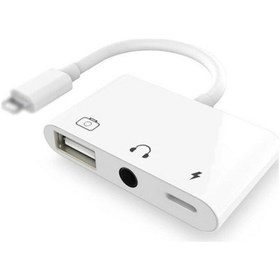 Resim Nettech JH-0513 Usb + Lightning + 3.5 Jack To Lightning 