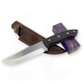 Resim Eğri Bushcraft Model Outdoor Bıçak - Siyah Endüstriyel 