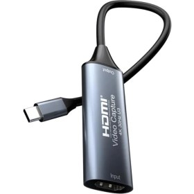 Resim Vuralsin38 4K USB C 2.0 Type-C Video Capture Görüntü Yakalama Adaptörü USB 4K 30Hz Akış Öğretim Video Konferans Veya Canlı Yayın Için Oyun Yakalama Kartı (Hdmı Aktarma Için Kullanılmaz) 