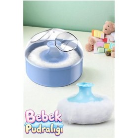 Resim Skygo Bebek Pudralığı - Puff Pudralık - Bebek Pudrası Pufu 