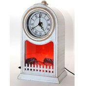 Resim Led Işıklı Saatli Şömine 