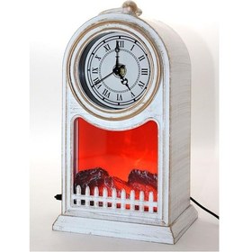 Resim Led Işıklı Saatli Şömine 