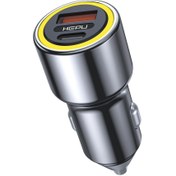 Resim Hobimtek Hepu Hp-782 Araç Içi Şarj Cihazı 3.1A Pd 48 Watt Fast Hızlı Şarj Aleti Metal Çakmaklık Şarj Type C 2 