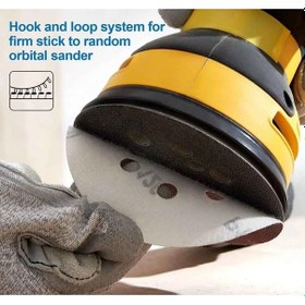 Resim 230mm. 220 Kum 8 Delik Alçı - Zürafa Cırt Zımpara Nk 50 Adet 