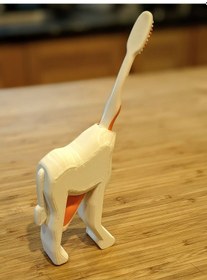 Resim Opencart Zürafa Diş Fırçası Standı Sadece Plastik Aparattır 