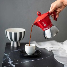 Resim Bialetti Moka Pot İndüksiyon 2 Cup Kırmızı 