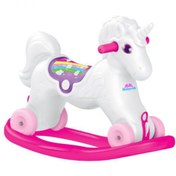 Resim hediyecik Unicorn Sallanan Tekerlekli Pony At 