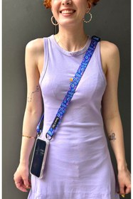 Resim Bonnie&Chico iPhone 11 Şeffaf Kılıf Çapraz Takılabilen Boyu Ayarlanabilir Daisy Telefon Askılı 