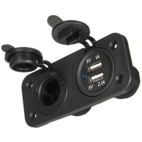 Resim Usb ve Şarj Soketi - 12V Tekne Karavan Usb Şarj 