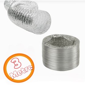 Resim Onas Telli Kopmayan Davlumbaz Baca Flexible Aspiratör Borusu 3 Metre 