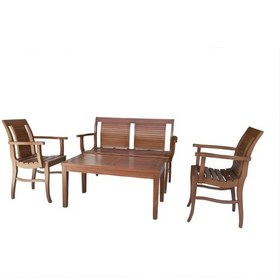 Resim Bahçe RATTAN bahçe-balkon takım model Kayın Izgaralı Su etkilemez Kutuda sevk El Yapım Ceviz 