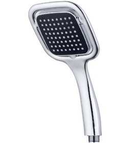 Resim Siyah Kare Lüx Duş Banyo Seti Duş Başlığı Duş Hortumu Duş Mafsalı Lüx Banyo Duş Seti Duş Seti Krom T Renkli 