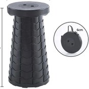 Resim Taşınabilir Katlanır Teleskopik Tabure Hafif Plastik Metro Diğer 