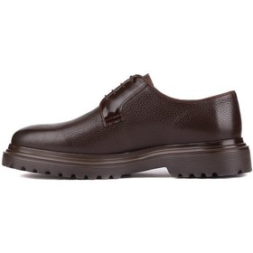 Resim Shoetyle - Kahverengi Deri Bağcıklı Erkek Klasik Ayakkabı 250-2013-777 