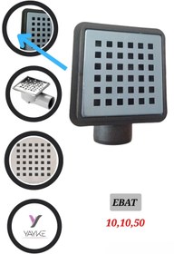 Resim Yayke Yandan Çıkışlı Paslanmaz Yer Süzgeci 50’lik 