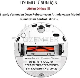 Resim Ozemtek Mi Vacuum Mop 2 c,1c 2 in 1-Mop Pro 2+3D (DİKKAT: KAMERALI-PLUS GLOBAL)-(stytj01zhm-stytj02zhm-stytj03zhm) Uyumlu Robot Supürge Hepa Filtre,Fırça,Mop Paspas 7'li Set 