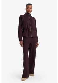 Resim Defacto Wide Leg Cepli Geniş Paça Kahverengi Kadın Eşofman Altı G4370ax/bn340 Kahverengi 