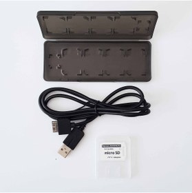 Resim POPKONSOL PS Vita 1000 Aksesuar Set Vita Oyun Kutusu Vita Kablo Sd2Vita Adaptör Vita Fat Kasa Uyumlu 