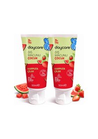 Resim Çocuk Diş Macunu Karpuz & Çilek 50 Ml X 2 Adet 3+ Yaş 