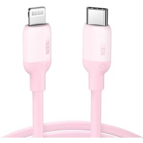 Resim Ugreen Type-C To Lightning İphone Uyumlu Data Ve Şarj Kablosu Pembe 1.5 (541923840) 