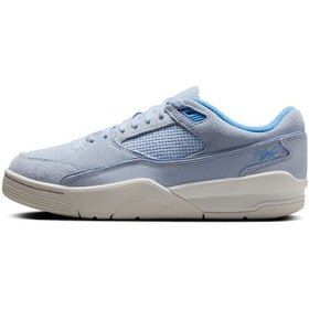 Resim Nike Air Jordan Fligt Court Leather Womens Sneaker Hakiki Deri Kadın Günlük Spor Ayakkabı Mavi Mavi 