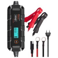 Resim Mioji Mio 6000 6A 6V ve 12V Araba Şarj, Akü Bakım, Damlama Şarj Cihazı ve Motosiklet, ATV, Lityum ve Derin Döngülü Aküler için Kükürt Giderici Akıllı Akü Şarj Cihazı 