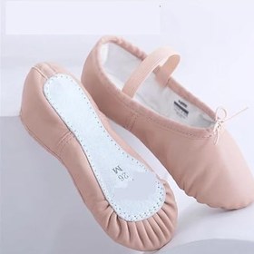 Resim Küçük kız çocukları için deri bale terliği, tam yalnız bale ayakkabısı, yumuşak jimnastik, yoga, dans, antrenman ayakkabısı, çocuklar, bale ayakkabısı, kadınlar ve kadınlar için 