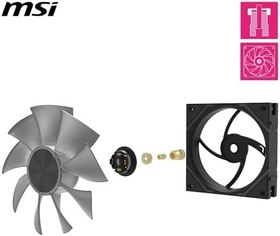 Resim MSI MPG EZ120 ARGB-3B SİYAH KASA FANI 