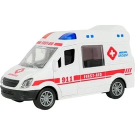 Resim MEGA 1:32 Rescue Team Sürtmeli Acil Durum Araçları Beyaz 