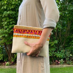 Resim Maui Clutch - Naturel 